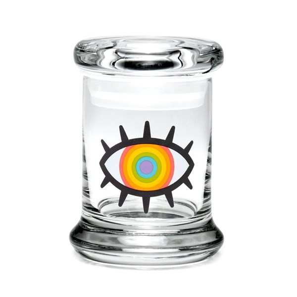 420Science Classic Jar - Woke Rainbow Eye