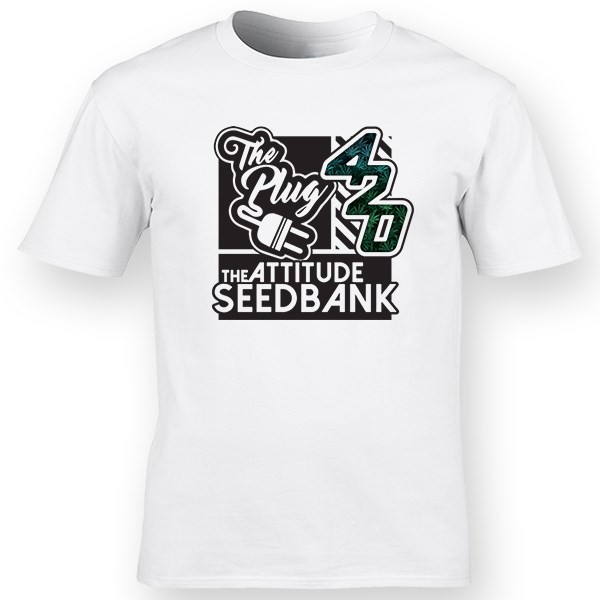 The Attitude Seedbank T-Shirt White - The Plug 420