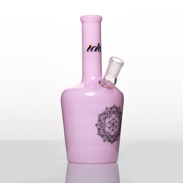 iDab Glass Large Rig (14mm Female) - Solid Pink