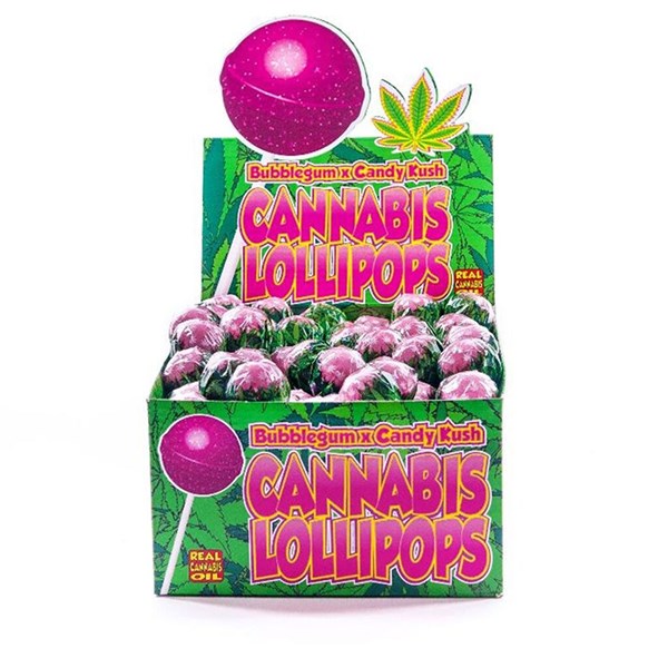 Dr. Greenlove Amsterdam Cannabis Lollipops - Bubblegum x Candy Kush