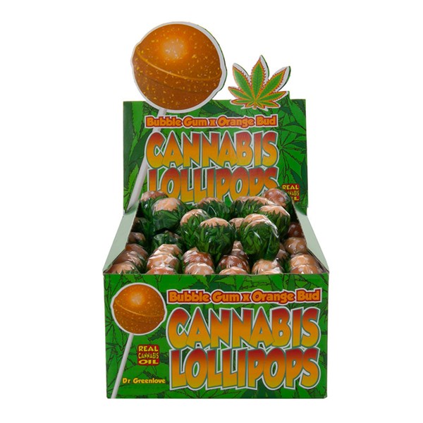 Dr. Greenlove Lollipops Amsterdam Cannabis Lollipops - Bubblegum x Orange Bud