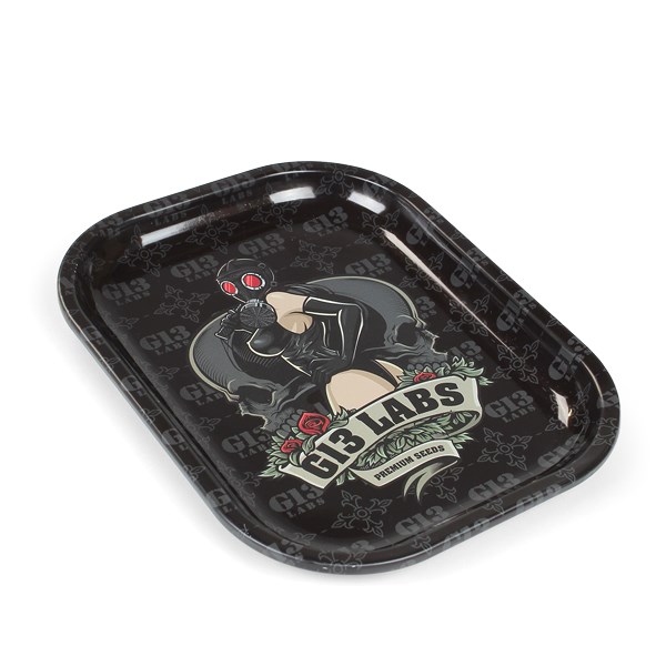 G13 Labs Gas Mask Lady Rolling Tray