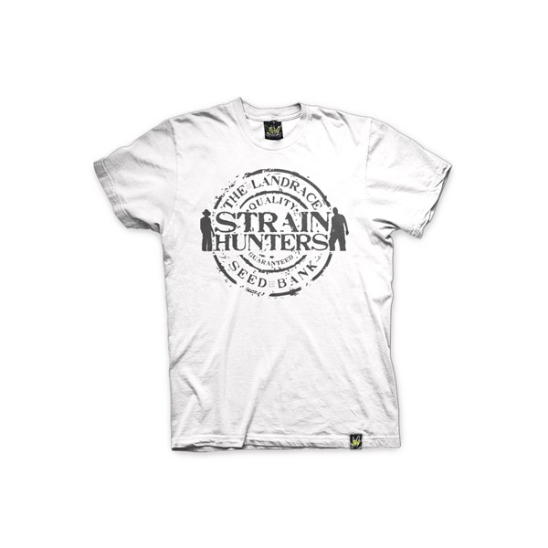 Green House Clothing T-Shirt - Strain Hunters White (ATS029)