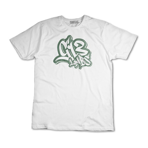 G13 Labs T-shirt White - Grafitti Logo