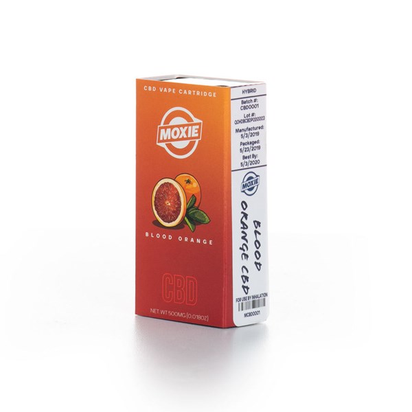 Moxie Vapes Vape Cartridge Pod - CBD (~ 50%) Blood Orange