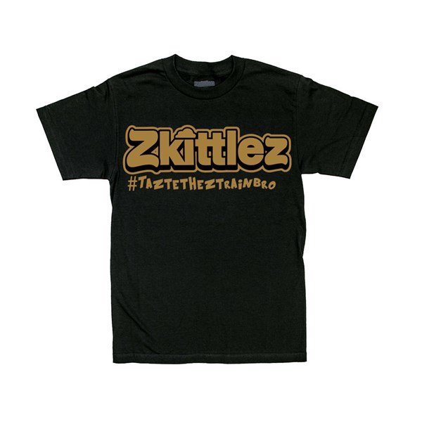 Zkittlez Official Zkittlez T-shirt - Taste The Z Train, Gold