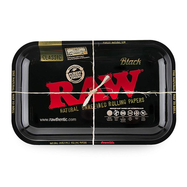 RAW Rolling Tray Metal - Black