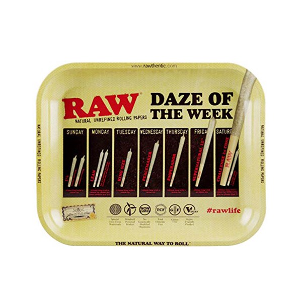 RAW Rolling Tray Metal - Daze of the Week