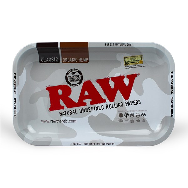 RAW Rolling Tray Metal - Arctic Camo