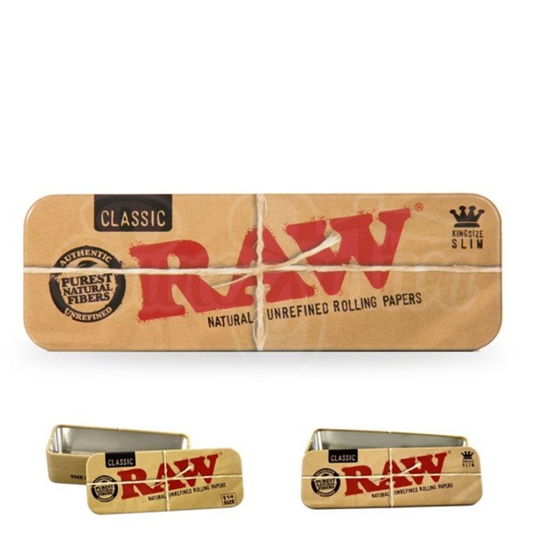 RAW Classic Range - Metal Roll Caddy Tin