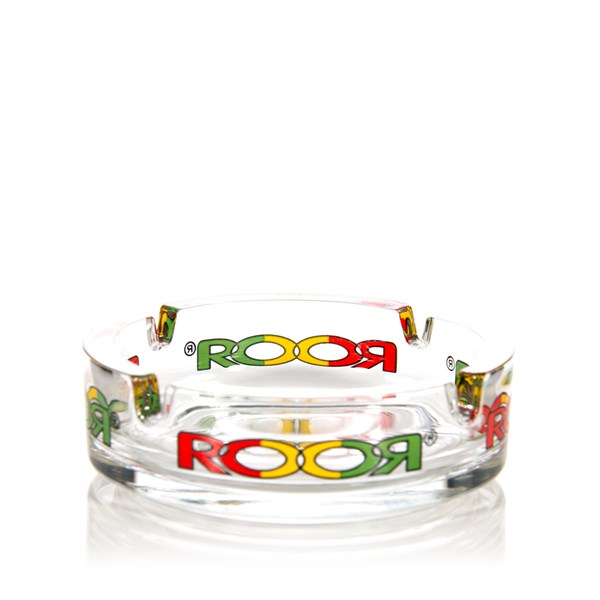 Roor Germany Glass Ashtray Rasta Logo