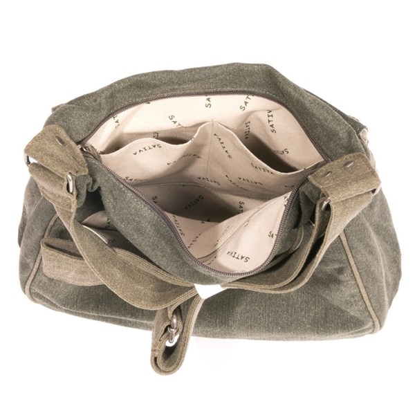 Sativa Hemp Bags Two Tone Shoulder Bag (S50010)