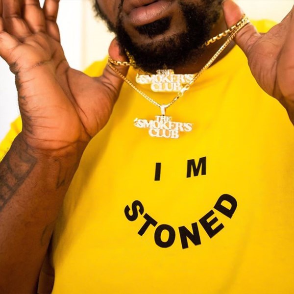 The Smoker's Club T-shirt Yellow - I'm Stoned