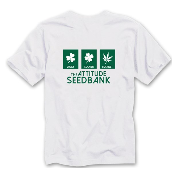 The Attitude Seedbank T-Shirt White - Lucky