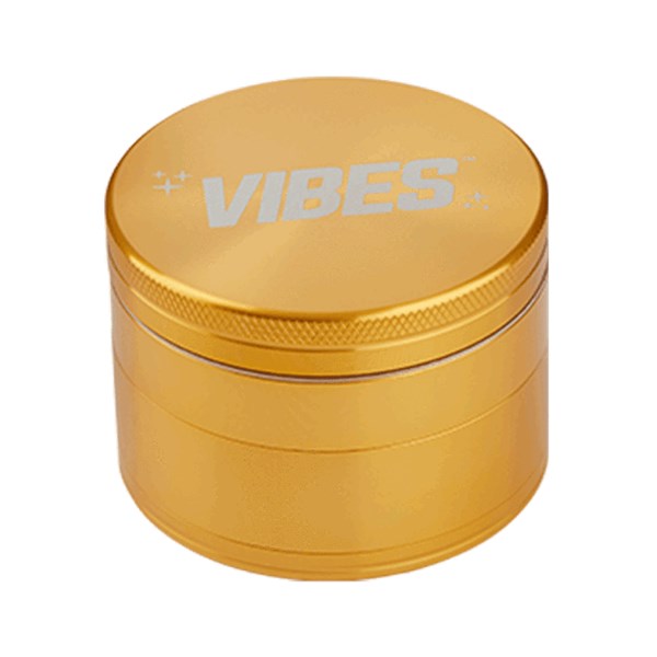 Vibes 4-piece Grinder - Gold