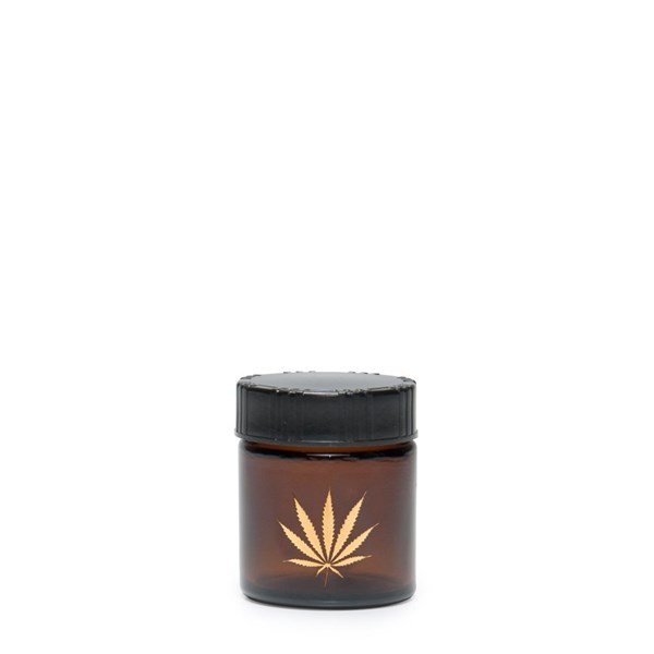 420Science Amber Screw Top Jar - Gold Leaf