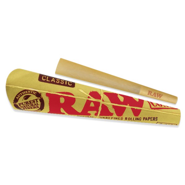 RAW Classic Pre-Rolled Cones - 1 1/4 Size