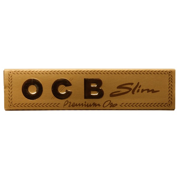 OCB Premium Range Rolling Papers - ORO Gold Kingsize Slim