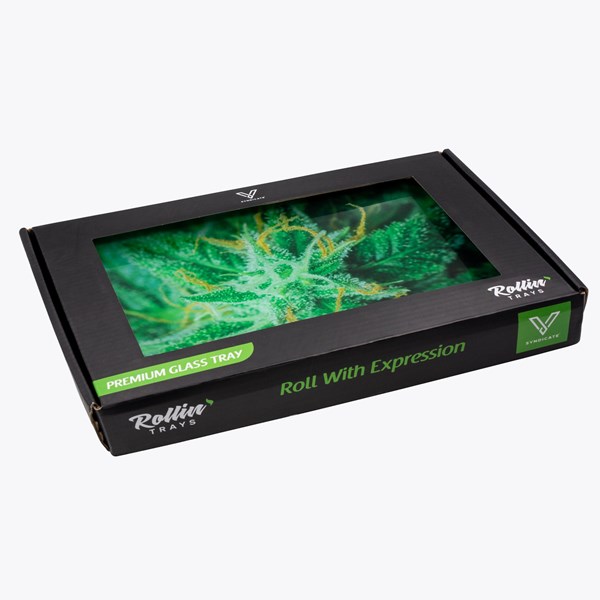 V Syndicate Glass Rolling Tray - 420