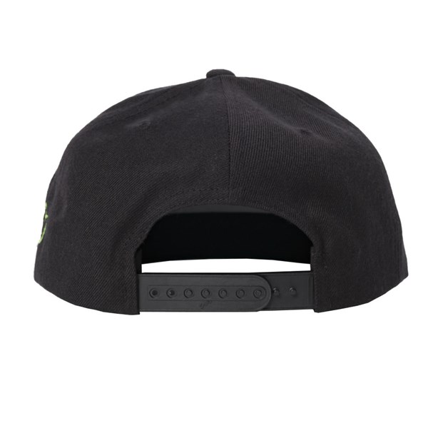 Alien Labs 5 Panel Embroidered Snapback - Black & Neon Green