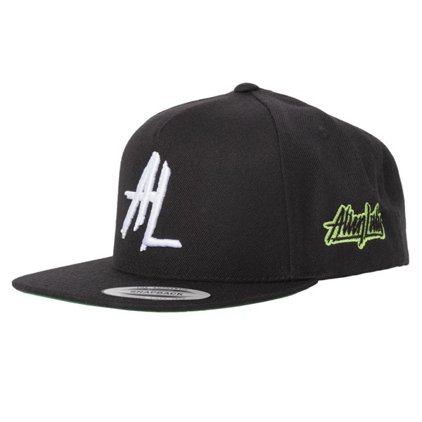 Alien Labs 5 Panel Embroidered Snapback - Black & White