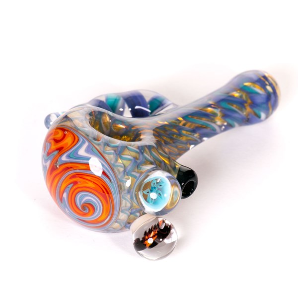 Amsterdam Glassworx Super Coil Spoon w/ Horns & Switchback Pipe