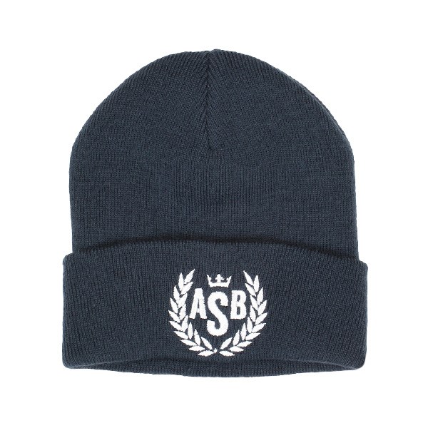 The Attitude Seedbank Cuff Beanie - ASB Crown Embroidery - French Navy