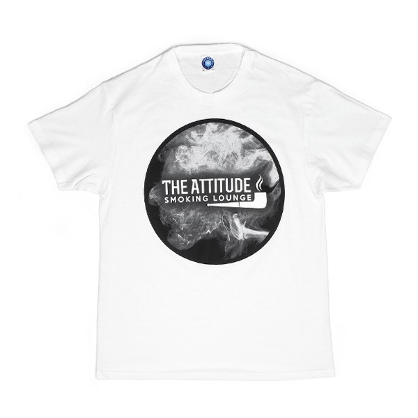 The Attitude Smoking Lounge T-shirt White - Smoke