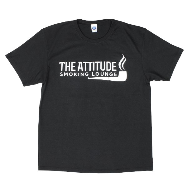 The Attitude Smoking Lounge Logo T-shirt - Black