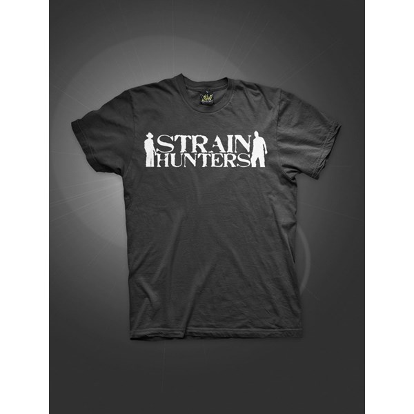 Green House Clothing T-Shirt - Strain Hunters Black (ATS008)