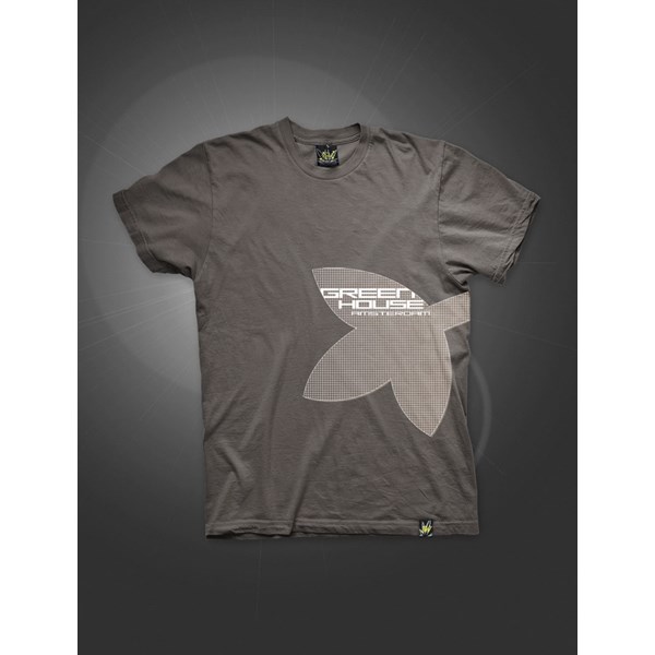 Green House Clothing T-Shirt Grayish Brown - Big Leaf (ATS021)