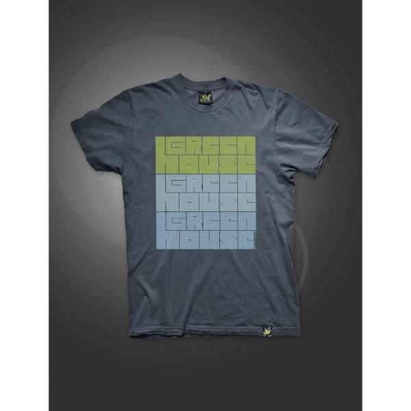 Green House Clothing T-Shirt - Labyrinth Squares Navy Blue (ATS022)