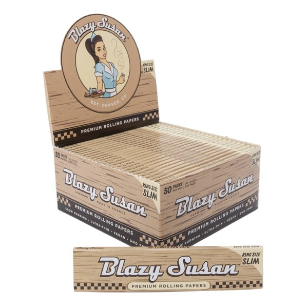 Blazy Susan Unbleached King Size Slim Rolling Papers