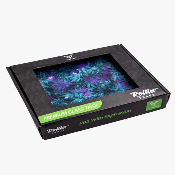 V Syndicate Glass Rolling Tray - Cosmic Chronic