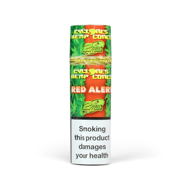 Cyclones Cones Hemp Pre-Rolled Cones with Tips - Strawberry (Red)