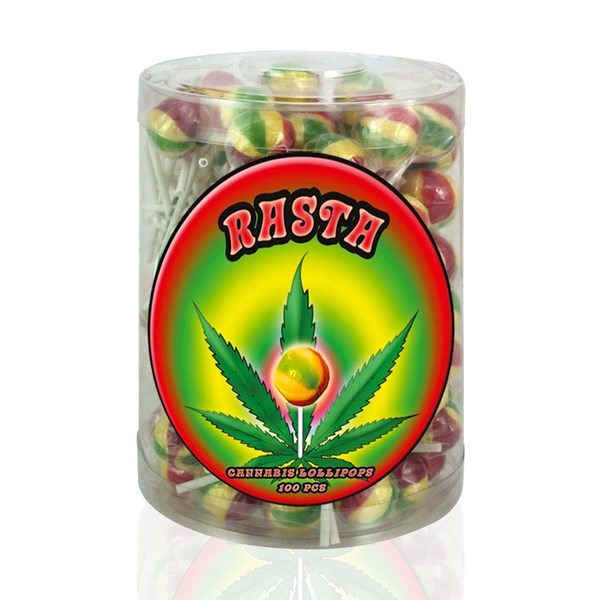 Dr. Greenlove Amsterdam Cannabis Lollipops - Rasta