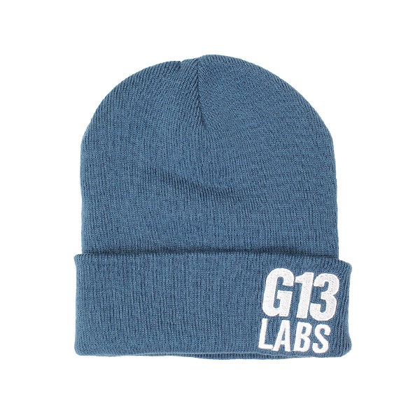 G13 Labs Cuff Beanie - Side Trademark Embroidery Air Force Blue