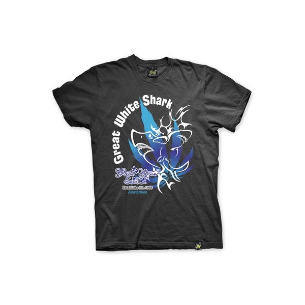 Green House Clothing T-Shirt Black - Great White Shark (ATS003)