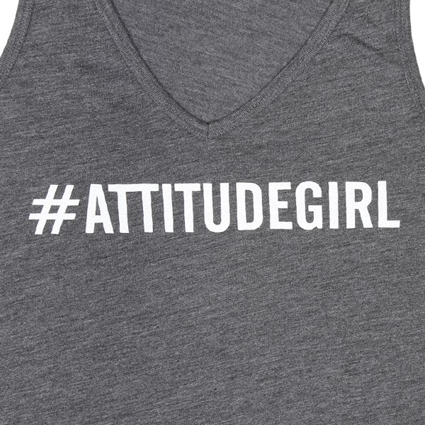 The Attitude Seedbank Ladies Vest Top Grey - #AttitudeGirl
