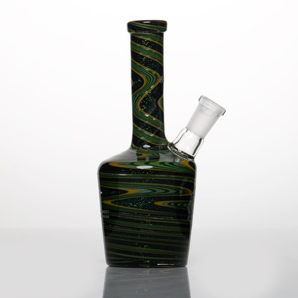 iDab Glass Dichro Small Bottle Rig (10mm Female Joint) - Mean Green