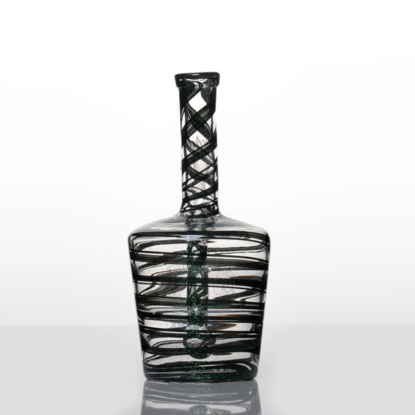 iDab Glass Dichro Medium Bottle Rig (14mm Female Joint) - Black Chello Gold