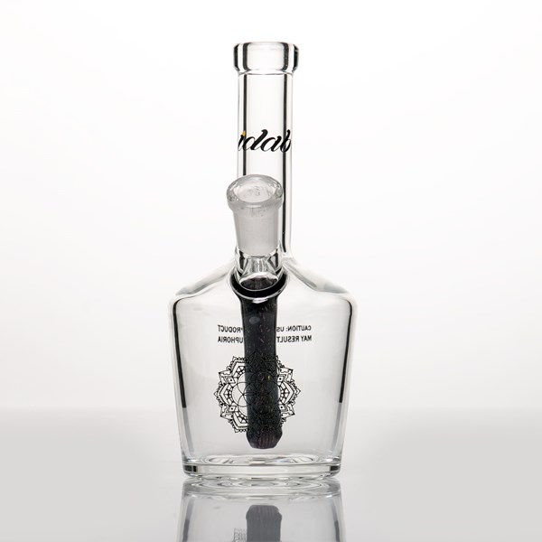 iDab Glass Dichro Small Worked Stem Bottle Rig (10mm Female Joint) - Chaos