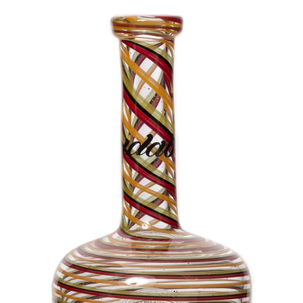 iDab Glass Henny Bottle Peak Glass - Striped Rasta