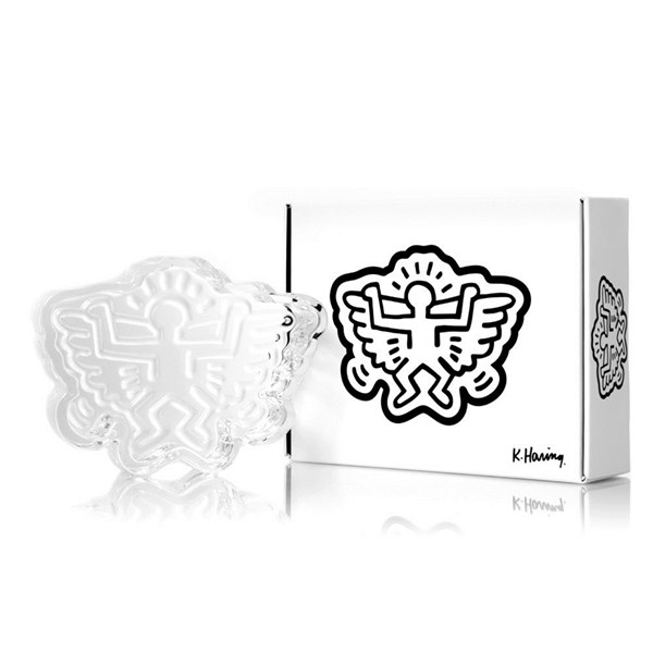 Keith Haring Glass Catchall Ashtray - Angel Man Wings