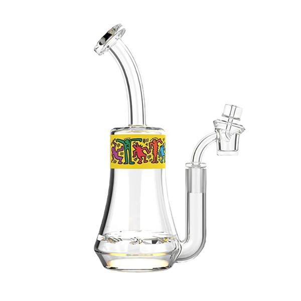 Keith Haring Glass Concentrate Rig - Yellow