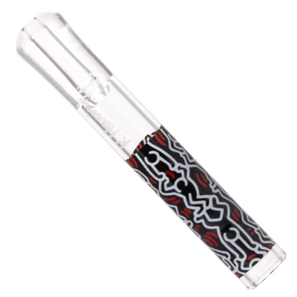 Keith Haring Glass Taster Pipe - Multi Colour