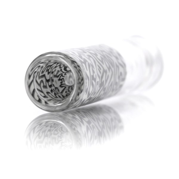 Keith Haring Glass Taster Pipe - Black & White