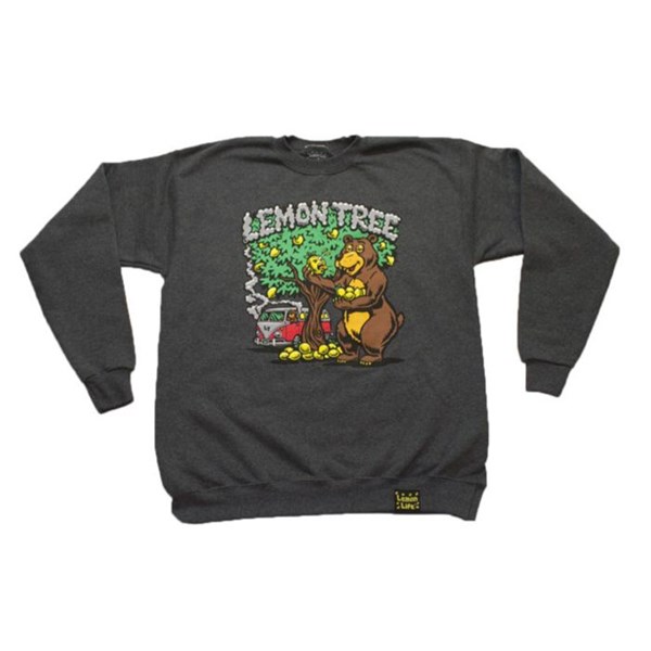 Lemon Life SC Clothing Crewneck - Lemon Bear, Grey