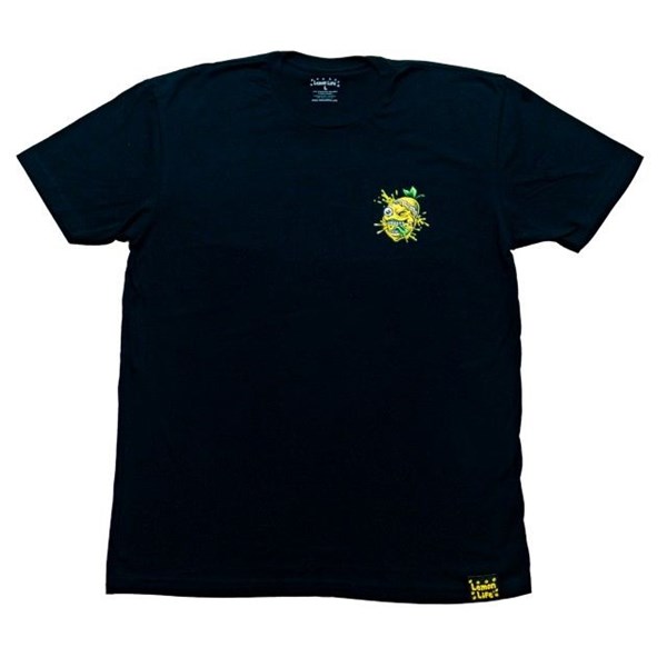 Lemon Life SC Clothing T-shirt - Lemon Tree Minimal Splat Super Soft T-shirt, Black