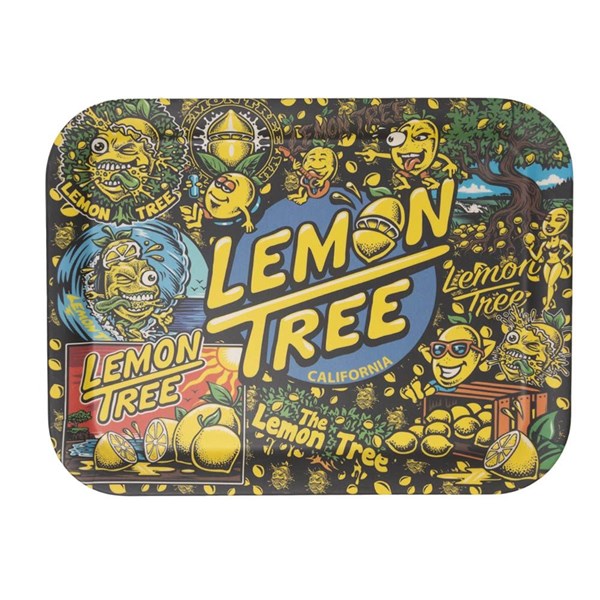 Lemon Life SC (Lemon Tree) Rolling Tray - Blue Dot Lemon Tree